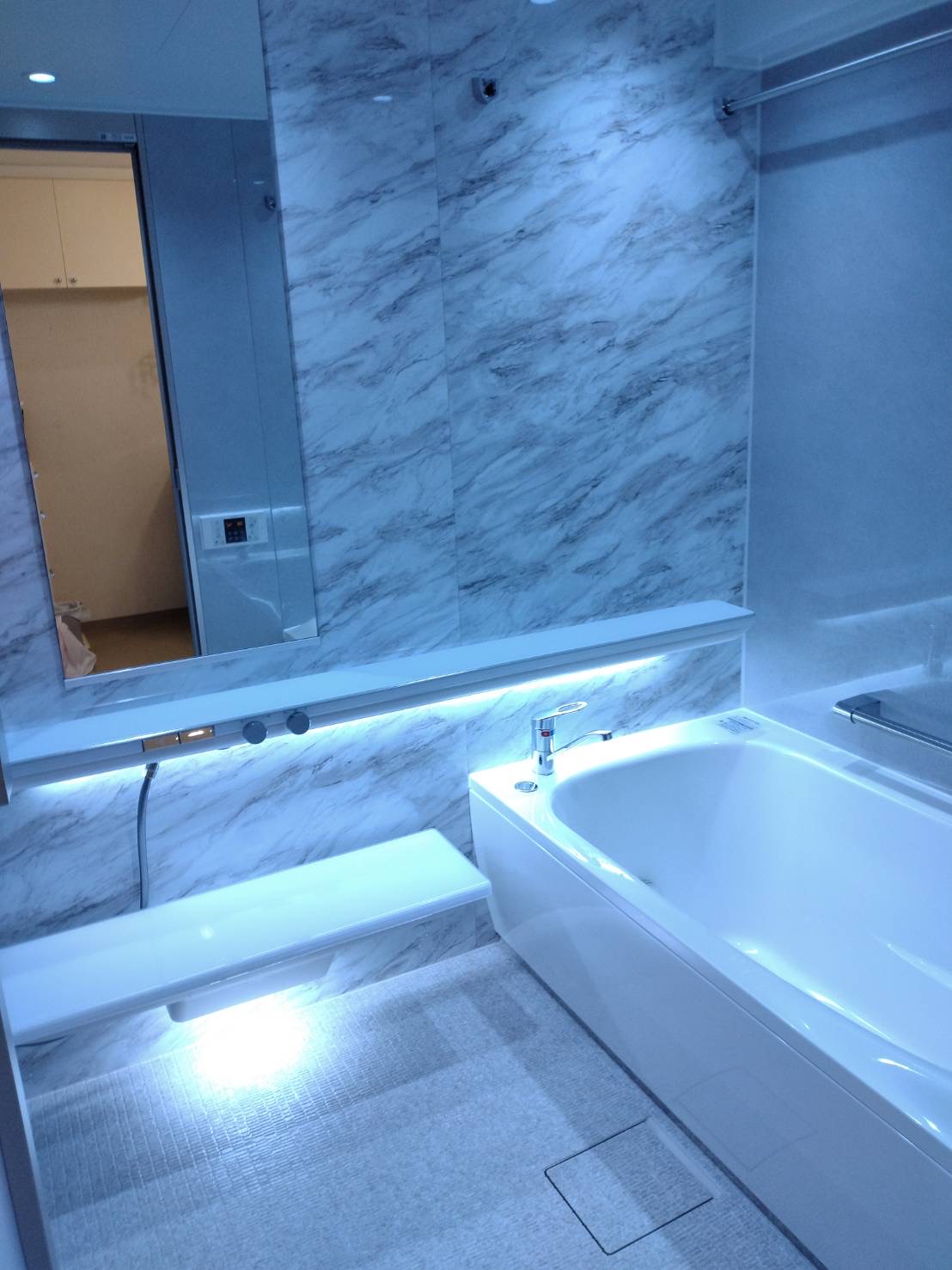 プライベートスパの完成　TOTOシンラ-東大阪市西石切町-